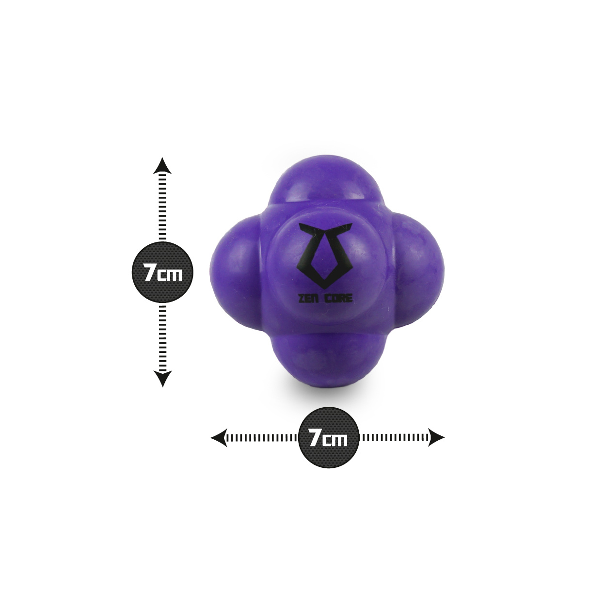 Zen Core Reaction Ball 7×7 Hart Violett