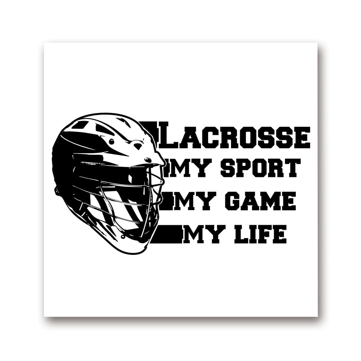 Captain-Lax Lacrosse my Sport, my Game, my Life Aufkleber