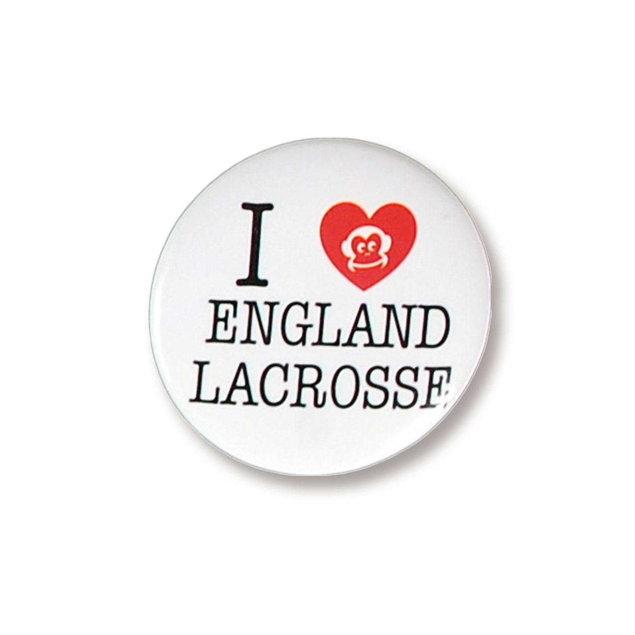 Captain-Lax Pin I Love England Weiß