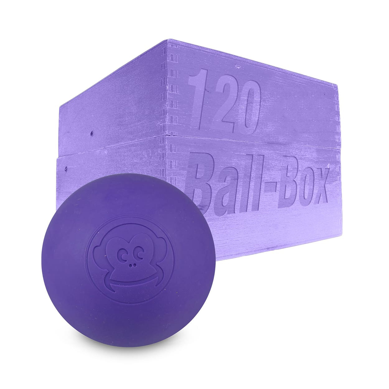Captain-Lax Lacrosse Ball Box (120 Stück) Purple