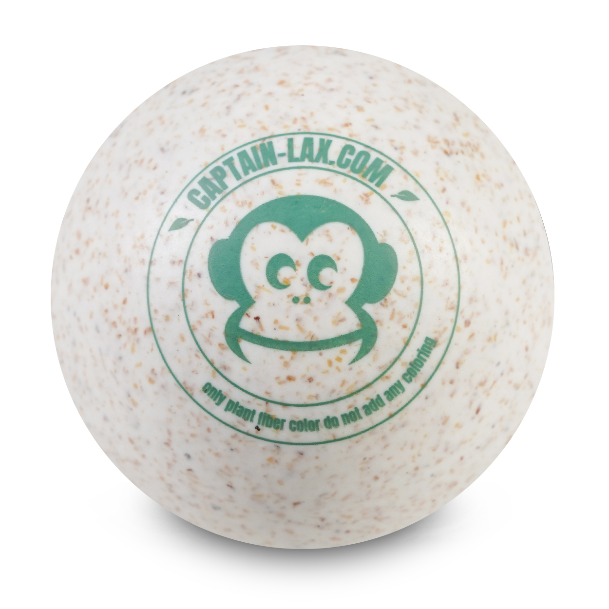 Captain-Lax Natural Grain Lacrosse Ball Plantbased White