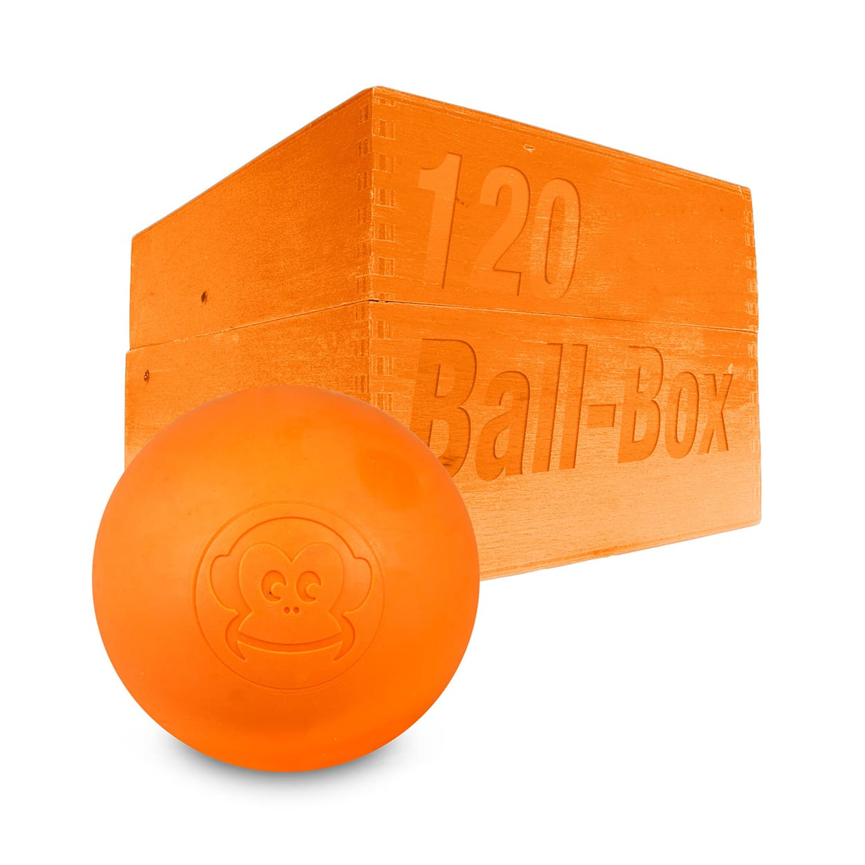 Captain-Lax Lacrosse Ball Box (120 Pieces) Orange