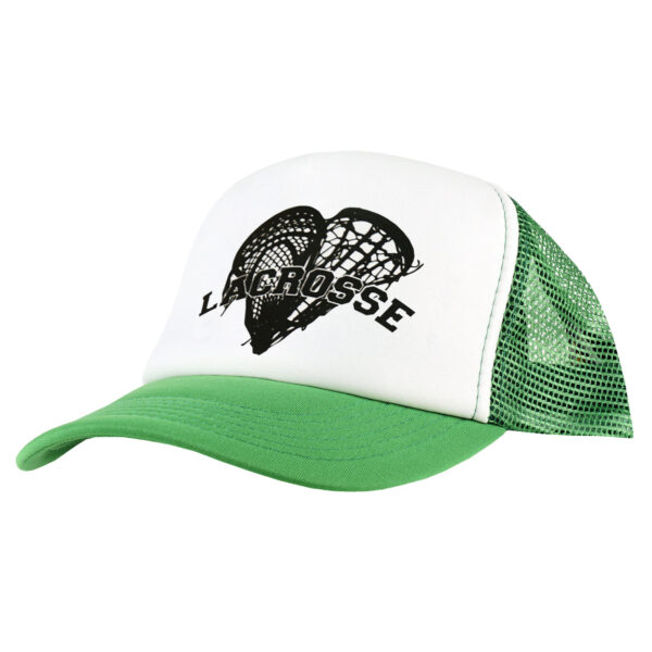Captain-Lax Trucker Lacrosse Cap - Lacrosse head heart