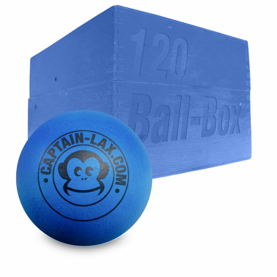 Captain-Lax Lacrosse Trainings Soft Ball Box (120 Stück) Blau